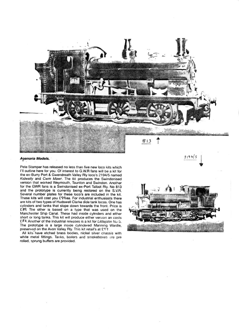 GWR 813 Fund Winter 1998 Newsletter.